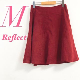 リフレクト(ReFLEcT)のReflect リフレクト　フレアスカート　レッド　M　ベロア　秋冬(ひざ丈スカート)