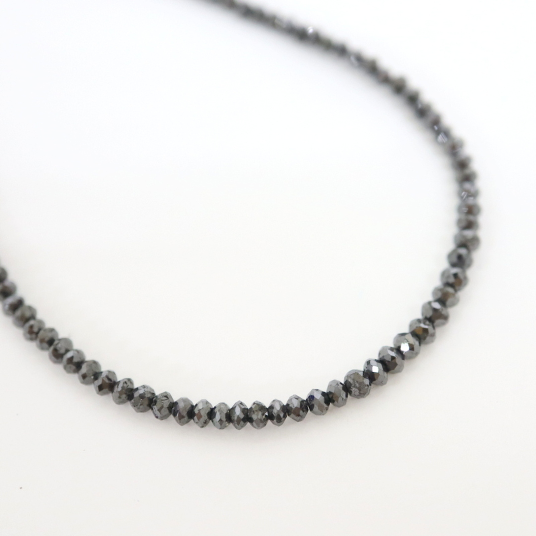 Jewelry】K18WG ブラックダイヤネックレス BD:20.9ct 5.1g/kr10661kt-