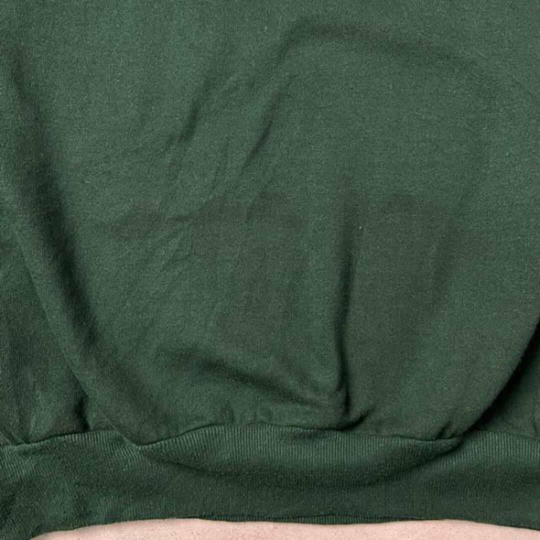 90年代 USA製 テディベア クロスステッチ 刺繍 アニマル柄 スウェットシャツ メンズXL レディース