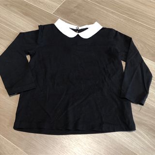 ザラ(ZARA)のZARA 2-3years 98 襟つき　ロンT ブラック(Tシャツ/カットソー)