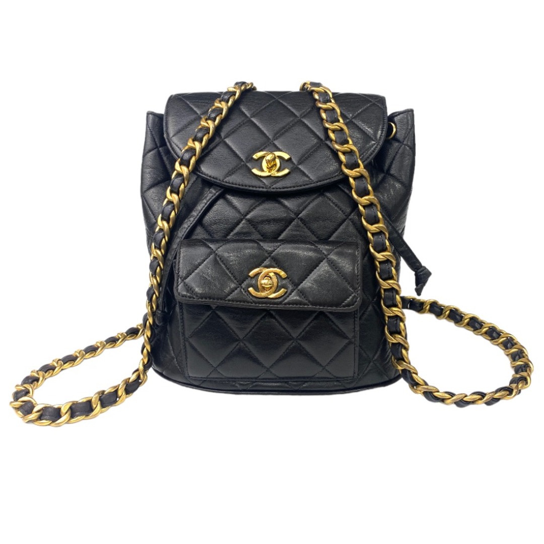 [USED/]CHANEL シャネル リュック・デイパック リュック ココマーク ターンロック ブラック 3番台 ゴールド金具  tdc-001701-4d