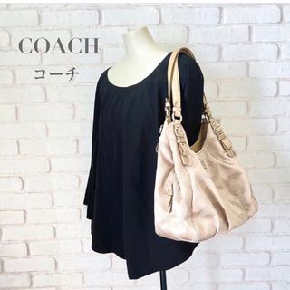 コーチ(COACH)の186 美品 コーチ COACH ショルダー 肩掛け マディソン オプアート(ショルダーバッグ)