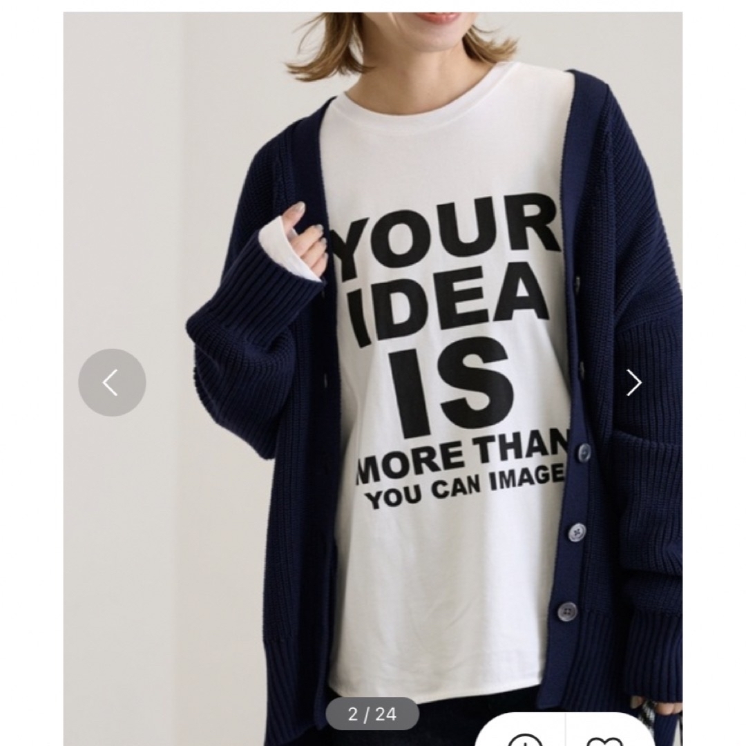フレームワーク FRAME WORKロゴロンTee ホワイト - Tシャツ/カットソー