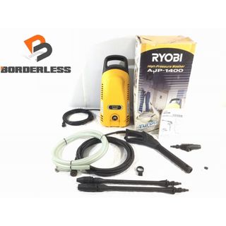 リョービ(RYOBI)の☆中古品☆ RYOBI リョービ 100V 高圧洗浄機 AJP-1400 ホース＋ガン付 洗車 78428(工具)