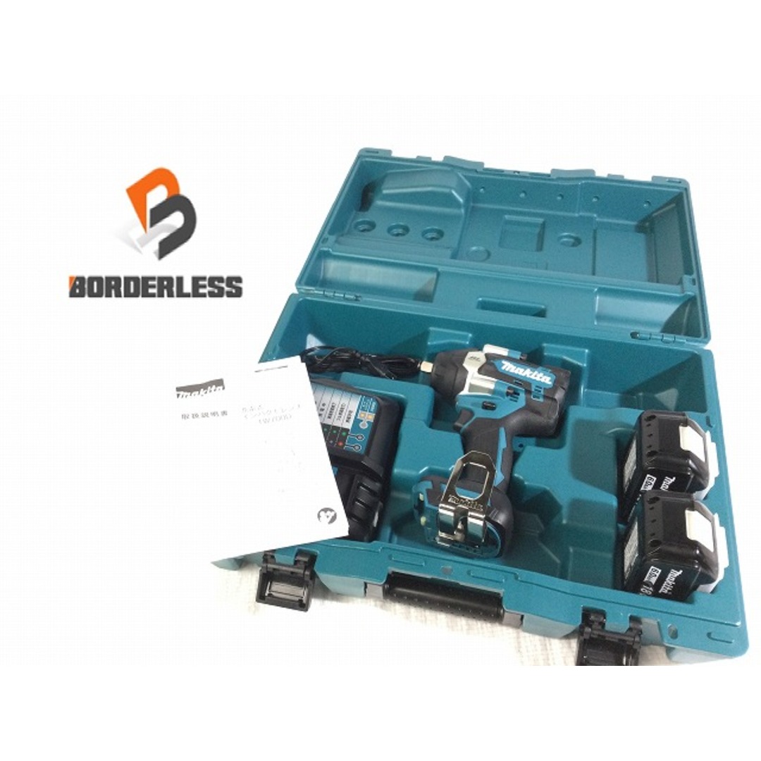 ☆未使用品☆makita マキタ 18V 充電式インパクトレンチ TW700DRGX バッテリー2個(18V 6.0Ah) 充電器 ケース付 コードレス 79212