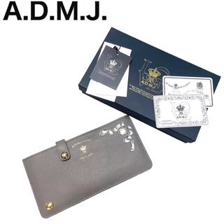 A.D.M.J. ミニウォレット 二つ折り財布 パープル 紫