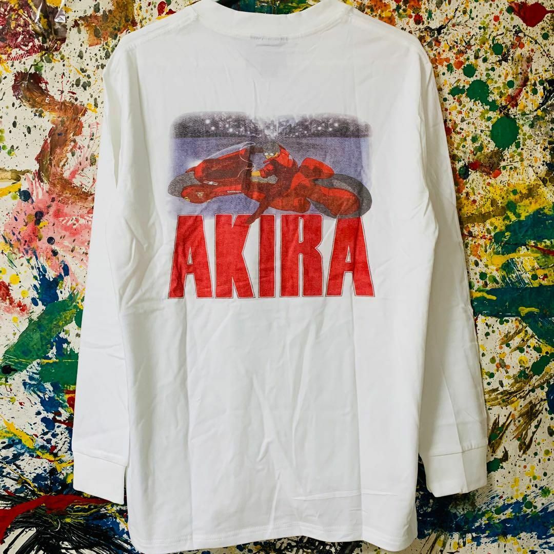 AKIRA リプリント ロンT 長袖 メンズ 新品 秋 冬 お洒落 個性的c