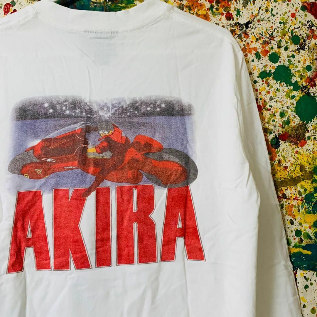 AKIRA リプリント ロンT 長袖 メンズ 新品 秋 冬 お洒落 個性的c