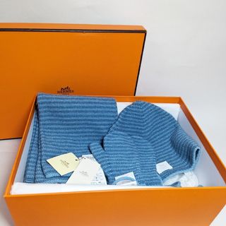 エルメス(Hermes)の【aaa様専用】✨3点セット エルメス hermes ベビー カシミア100%(帽子)