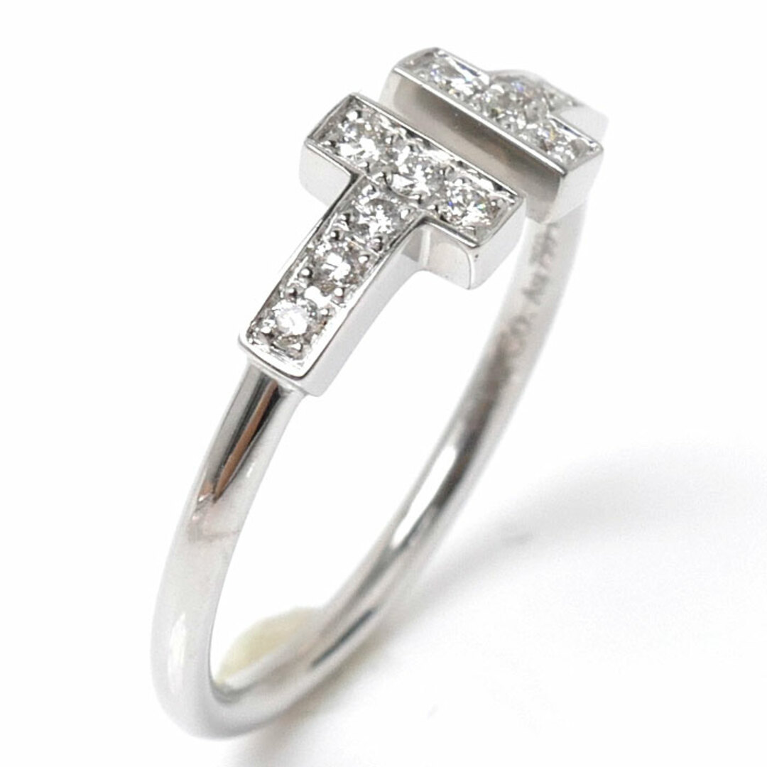 TIFFANY&Co. ティファニー K18WG ホワイトゴールド Tワイヤー ダイヤ リング・指輪 60147232 ダイヤモンド 11.5号 2.6g レディース【中古】【美品】 美品 ティファニー Tiffany Tワイヤーリング 指輪 K18WG ゴールド