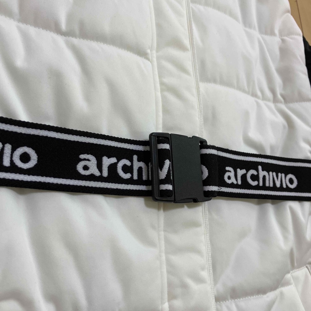 ゴルフアルチビオ　archivio  中綿　ワンピース　ベスト　ホワイト　38サイズ