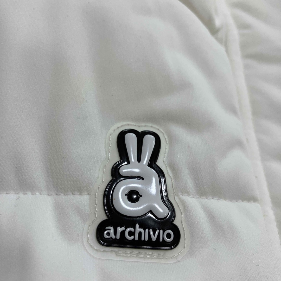 ゴルフアルチビオ　archivio  中綿　ワンピース　ベスト　ホワイト　38サイズ