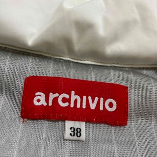 archivio - アルチビオ archivio 中綿 ワンピース ベスト ホワイト 38 ...