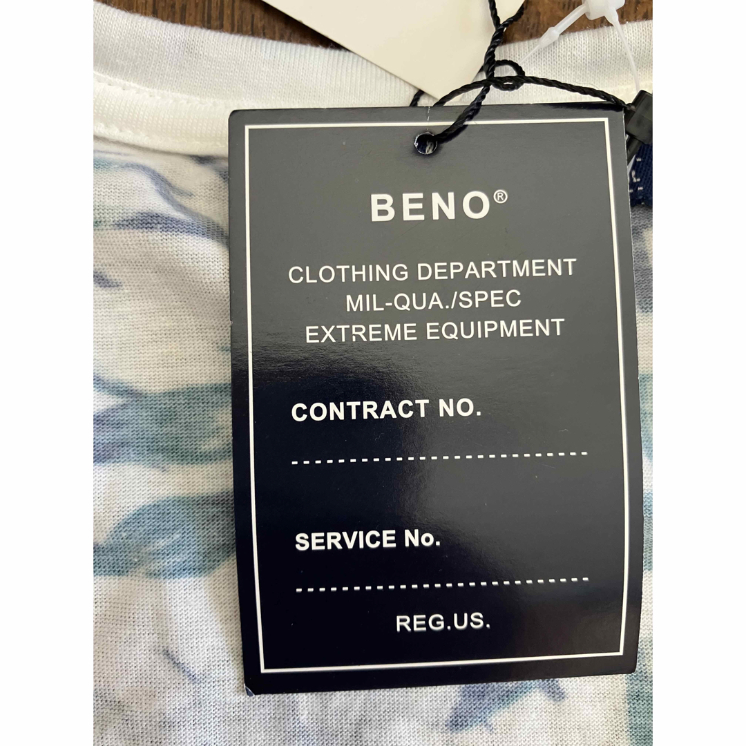 BENO(ビーノ)のBeno リネンコットン ルーズシルエット 半袖Tシャツ Mサイズ  新品未使用 メンズのトップス(Tシャツ/カットソー(半袖/袖なし))の商品写真