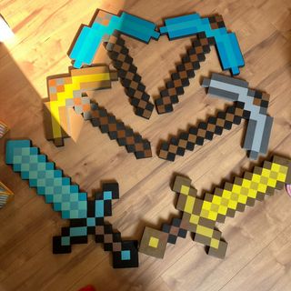 マインクラフト　剣、つるはし　セット(キャラクターグッズ)