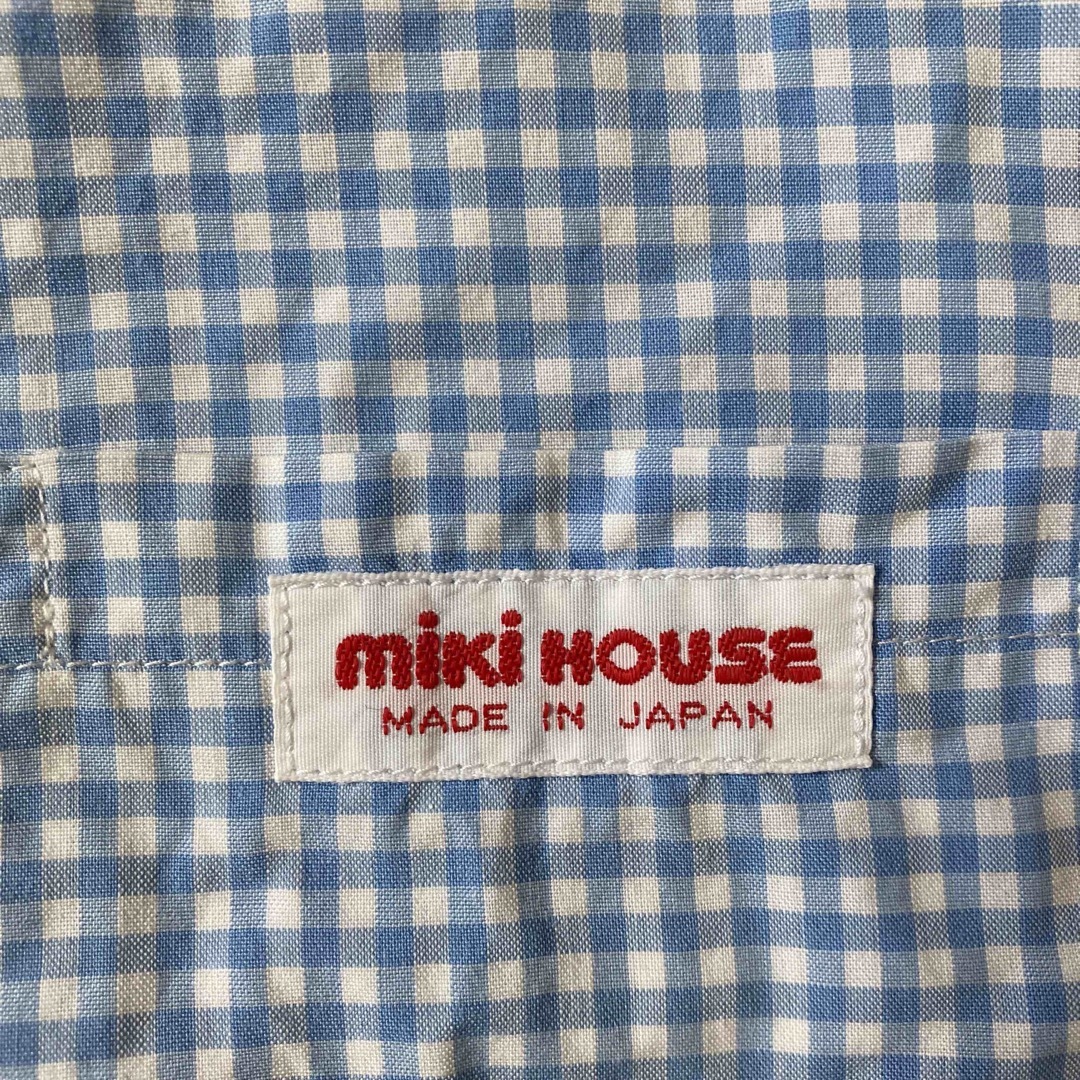 mikihouse(ミキハウス)のミキハウス  刺繍　チェックシャツ　100 キッズ/ベビー/マタニティのキッズ服男の子用(90cm~)(ブラウス)の商品写真