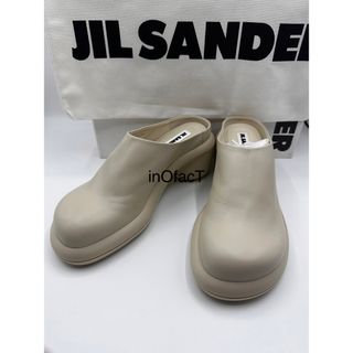 新品未使用 JIL SANDER ジルサンダー プレート ミュール サボサンダル