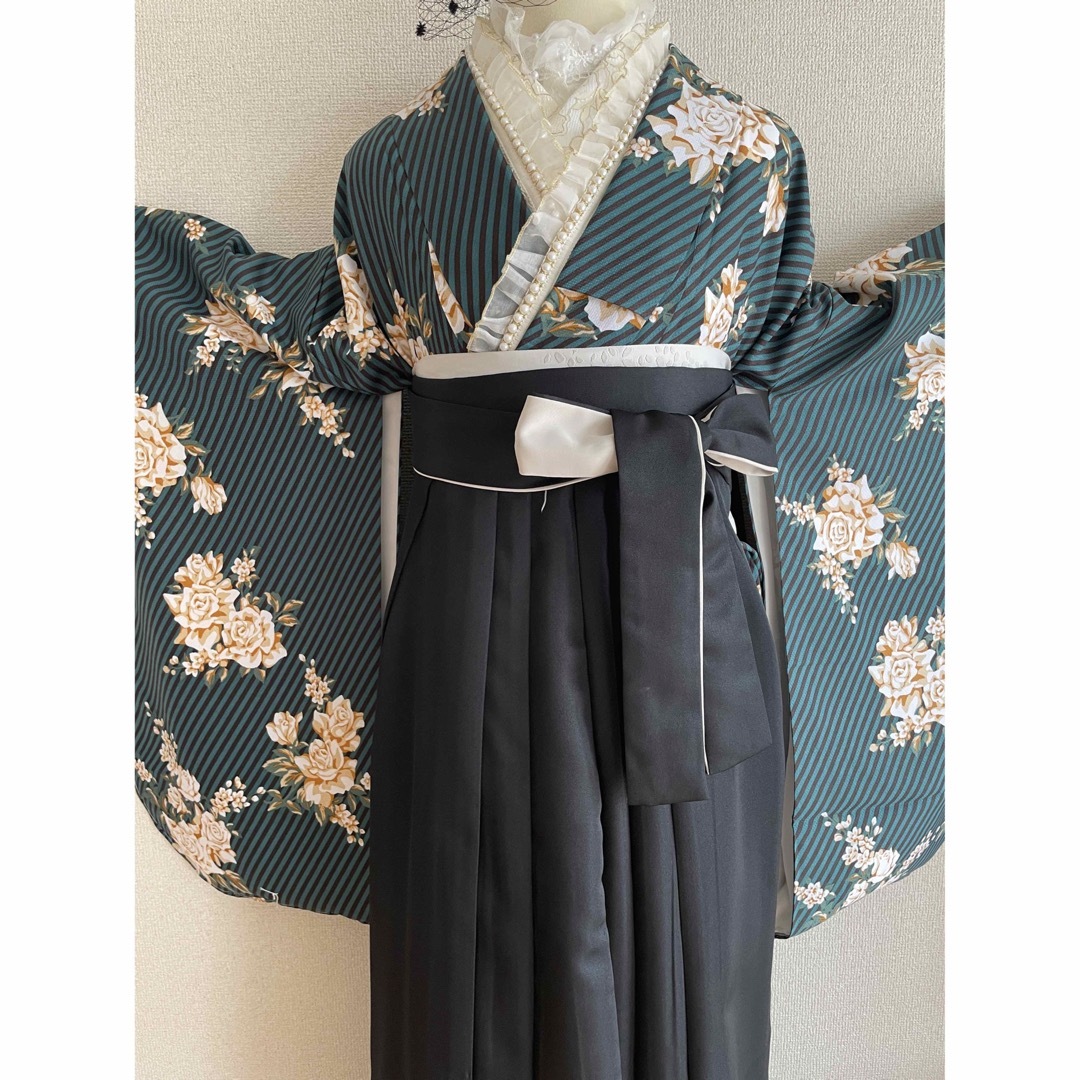 卒業式 レトロモダン➁点セット二尺袖着物、袴、の通販 by yuki's shop