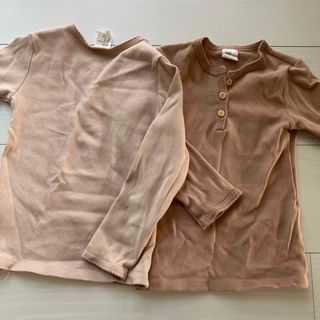 エイチアンドエム(H&M)のH&M 2枚セット　子供服 長袖 80センチ(シャツ/カットソー)