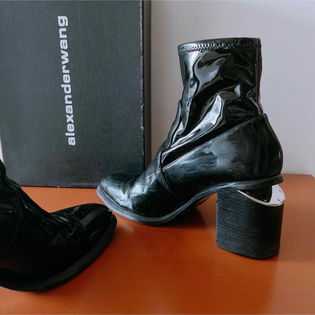 Alexander Wang - アレキサンダーワン エナメル ショートブーツ
