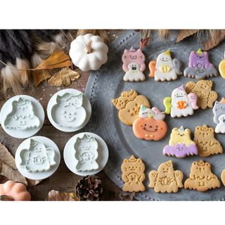 コッタ　cotta くっつきハロウィンクッキー型(調理道具/製菓道具)