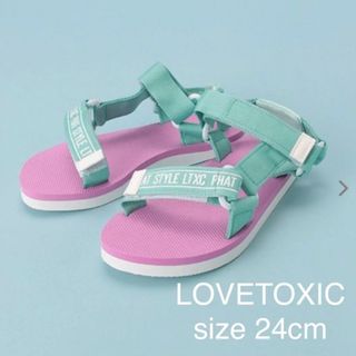 lovetoxic - 新品　LOVETOXIC スポーツサンダル　24cm