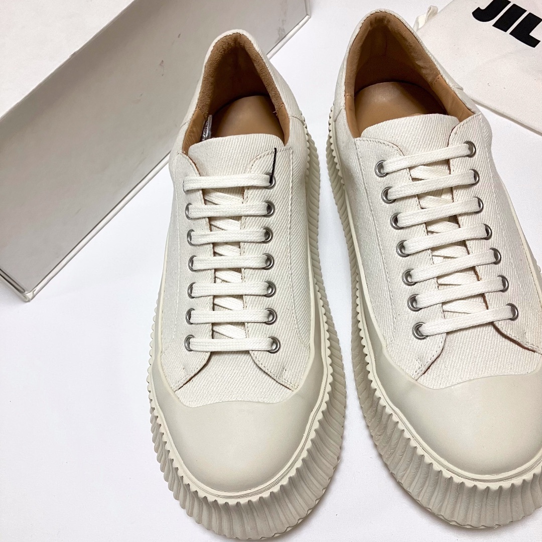 新品 42 23ss JIL SANDER プラットフォームスニーカー 5382 - スニーカー