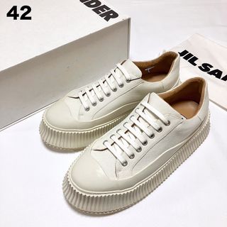 ジルサンダー(Jil Sander)の新品 42 23ss JIL SANDER プラットフォームスニーカー 5382(スニーカー)