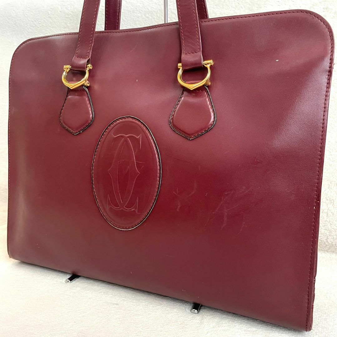 Cartier - 良品 カルティエ トートバッグ マストライン デカロゴ A4