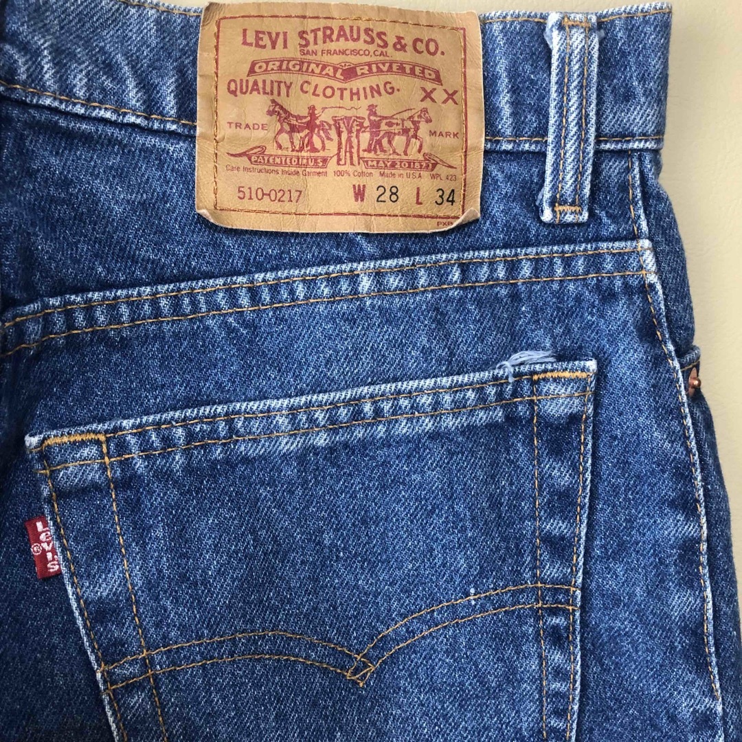 Levi's(リーバイス)の90's米国製W28 Levi's リーバイス 510 ハイウエスト 012 レディースのパンツ(デニム/ジーンズ)の商品写真