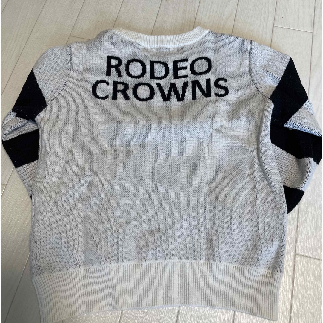 RODEO CROWNS(ロデオクラウンズ)の【RODEO】　kids袖ボーダーニット キッズ/ベビー/マタニティのキッズ服男の子用(90cm~)(ニット)の商品写真