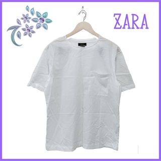 ザラ(ZARA)の【ZARA】半袖 Tシャツ リラックス フィット Uネック カジュアル シンプル(Tシャツ/カットソー(半袖/袖なし))