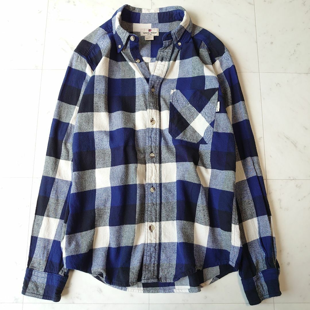 WOOLRICH(ウールリッチ)のWOOLRICH ウールリッチ ネルシャツ インド製 コットン チェック 総柄 メンズのトップス(シャツ)の商品写真