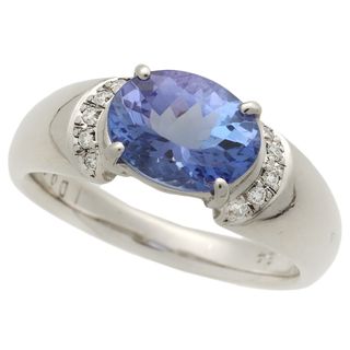 【本物保証】 鑑付 新品同様 リング 指輪 天然ゾイサイト タンザナイト 1.84ct メレダイヤモンド 0.05ct 12号 1ctup ノーブランド No brand(リング(指輪))