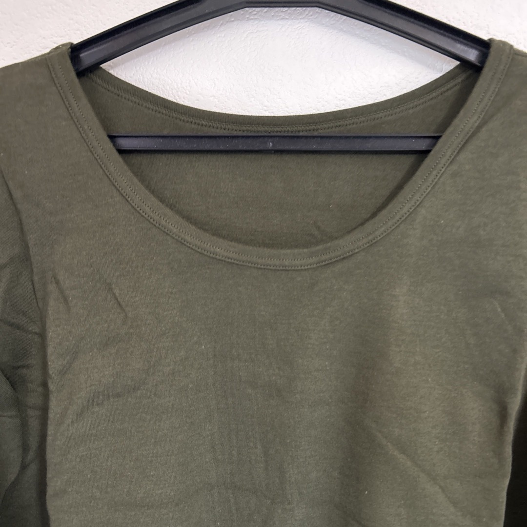 cecile(セシール)の大きいサイズ  綿 シンプルTシャツ レディースのトップス(Tシャツ(長袖/七分))の商品写真