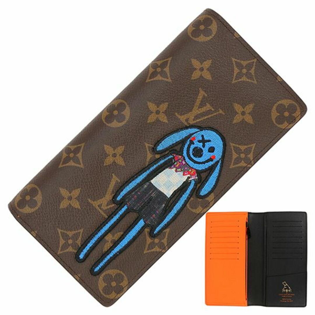 LOUIS VUITTON - ルイヴィトン 二つ折り 長財布 メンズ ブラウン LOUIS VUITTON - ルイヴィトン 二つ折り 長財布 メンズ ブラウン
