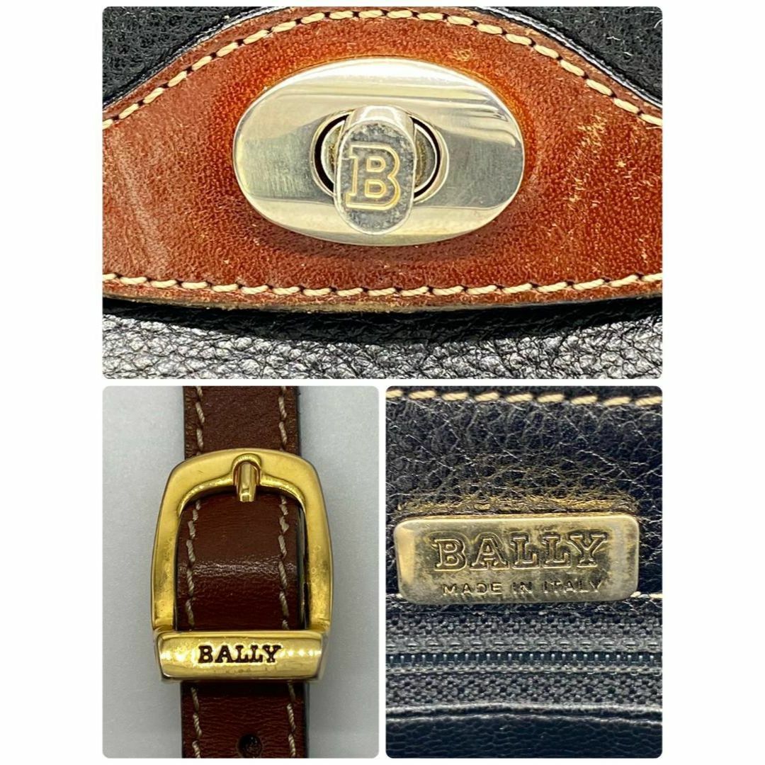 バリー、BALLY ショルダーバッグ B金具 made in ITALY