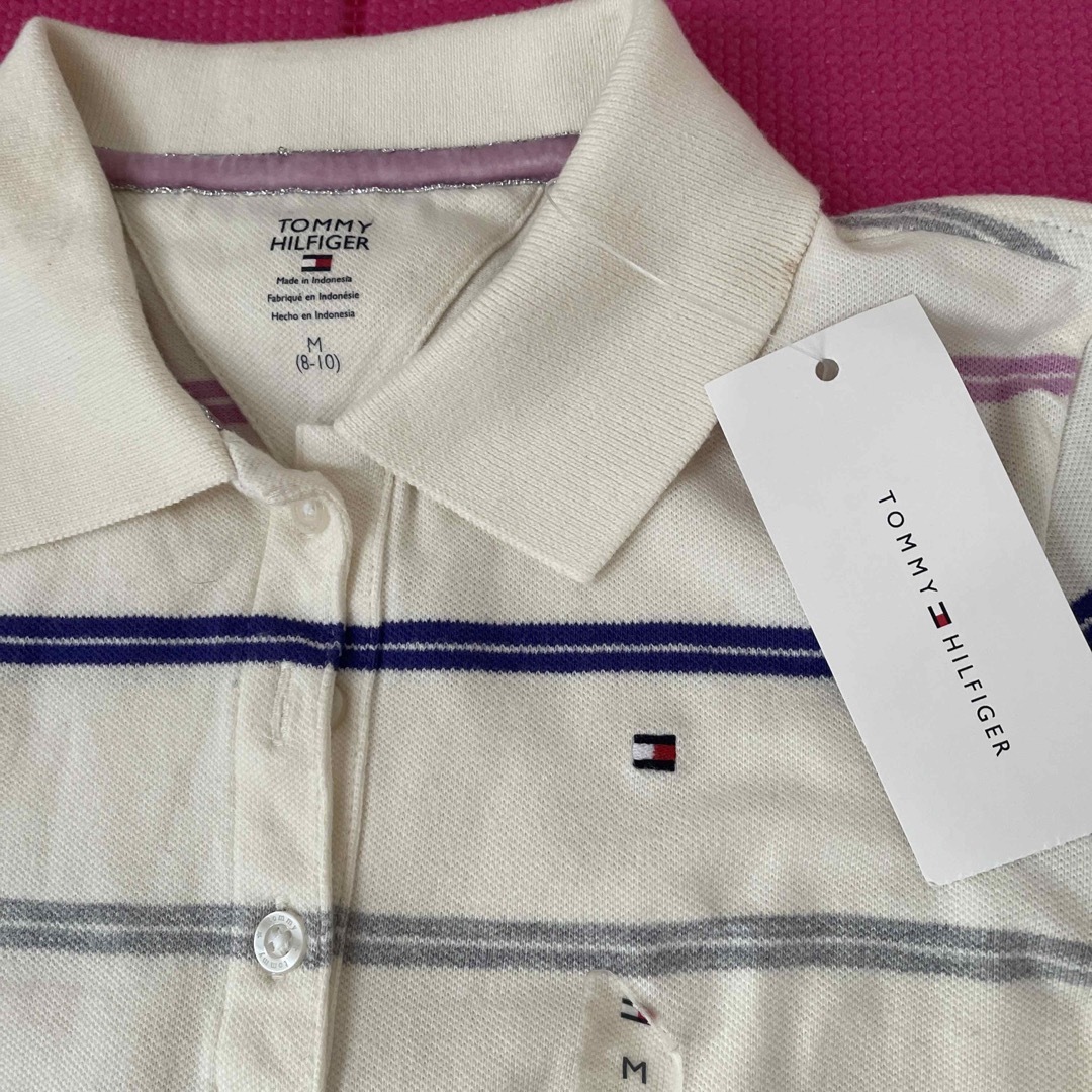 TOMMY HILFIGER(トミーヒルフィガー)のトミーヒルフィガー　120-130 ポロシャツ　TOMYHILFIGER キッズ/ベビー/マタニティのキッズ服女の子用(90cm~)(Tシャツ/カットソー)の商品写真