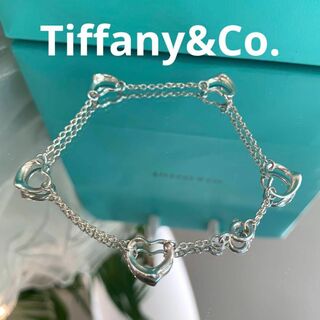 ティファニー(Tiffany & Co.)の☆美品☆Tiffany&Co. オープンハート ブレスレット シルバー925(ブレスレット/バングル)
