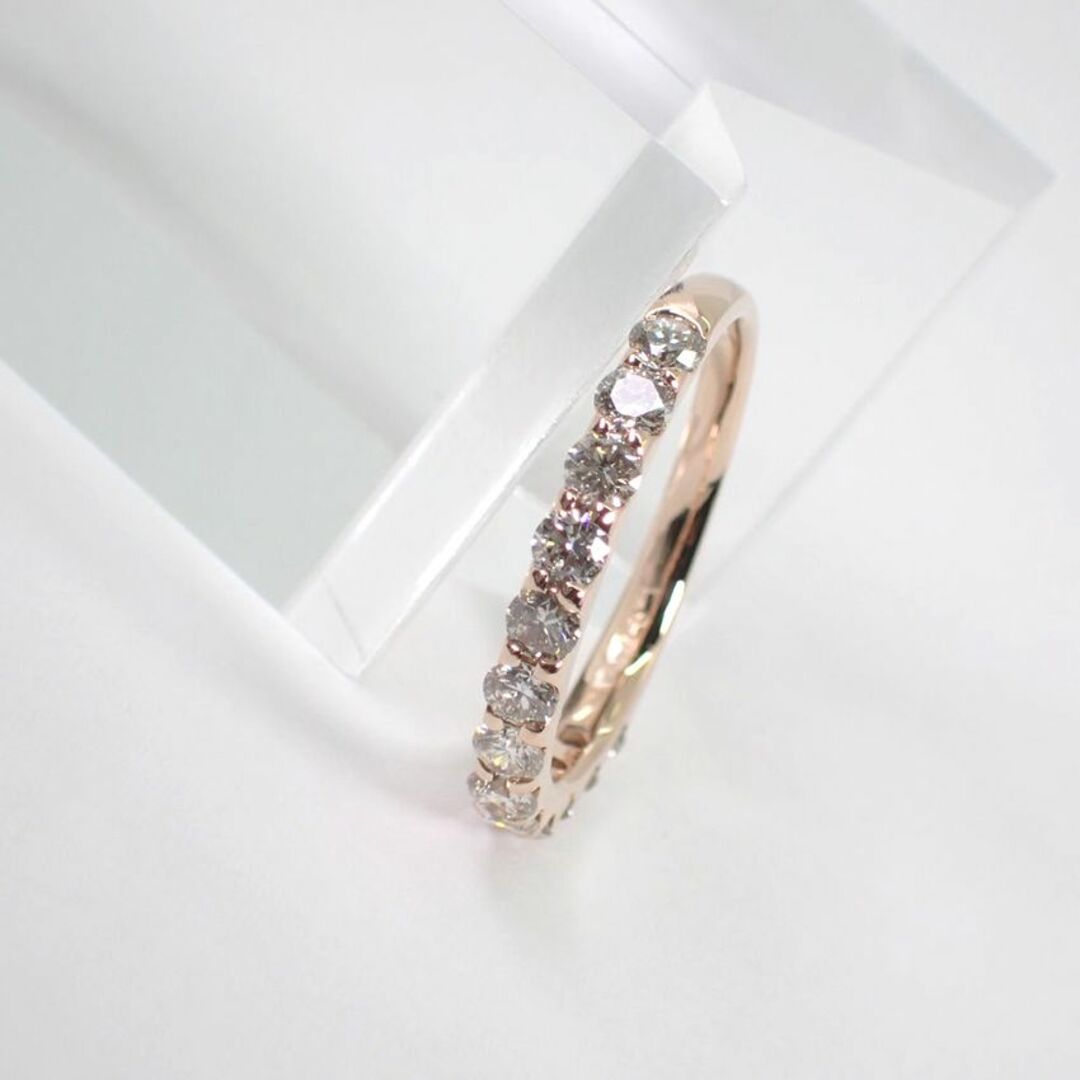 K18PG ダイヤモンド/1.00ct エタニティリング17号[g144-34] レディースのアクセサリー(リング(指輪))の商品写真