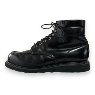 レッドウィング(REDWING)の8133中古8E／プリントタグ96年レッドウィングスーパーソール黒ブーツビブラム(ブーツ)