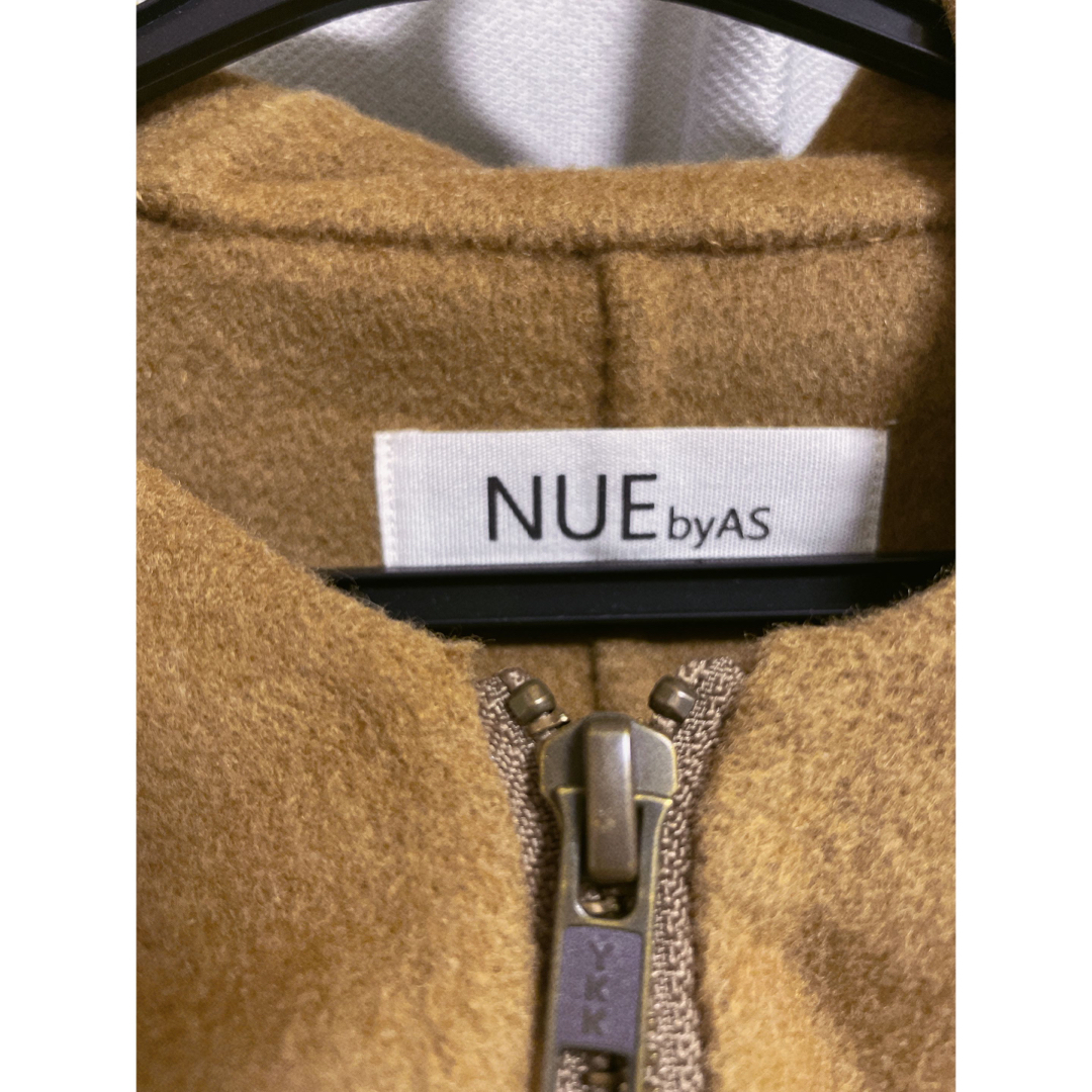 新品◎ NUEbyas Wool Rever Hoodie キャメル レディースのジャケット/アウター(スプリングコート)の商品写真