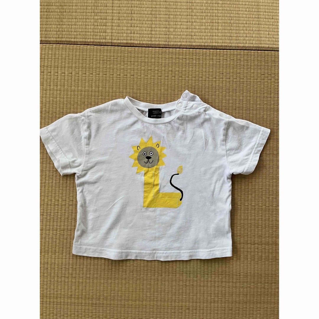 petit main(プティマイン)のpetit main ライオン　半袖Tシャツ　80 キッズ/ベビー/マタニティのベビー服(~85cm)(Ｔシャツ)の商品写真