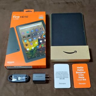 アマゾン(Amazon)のfire HD 10 (11世代) 32GB オリーブ 　おまけあり(タブレット)