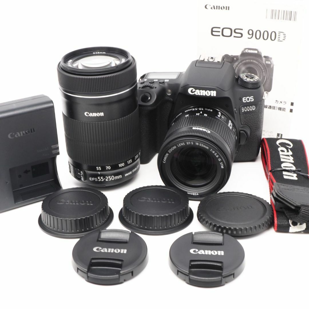 [ ほぼ新品 ] Canon EOS 9000D ダブルズームキット