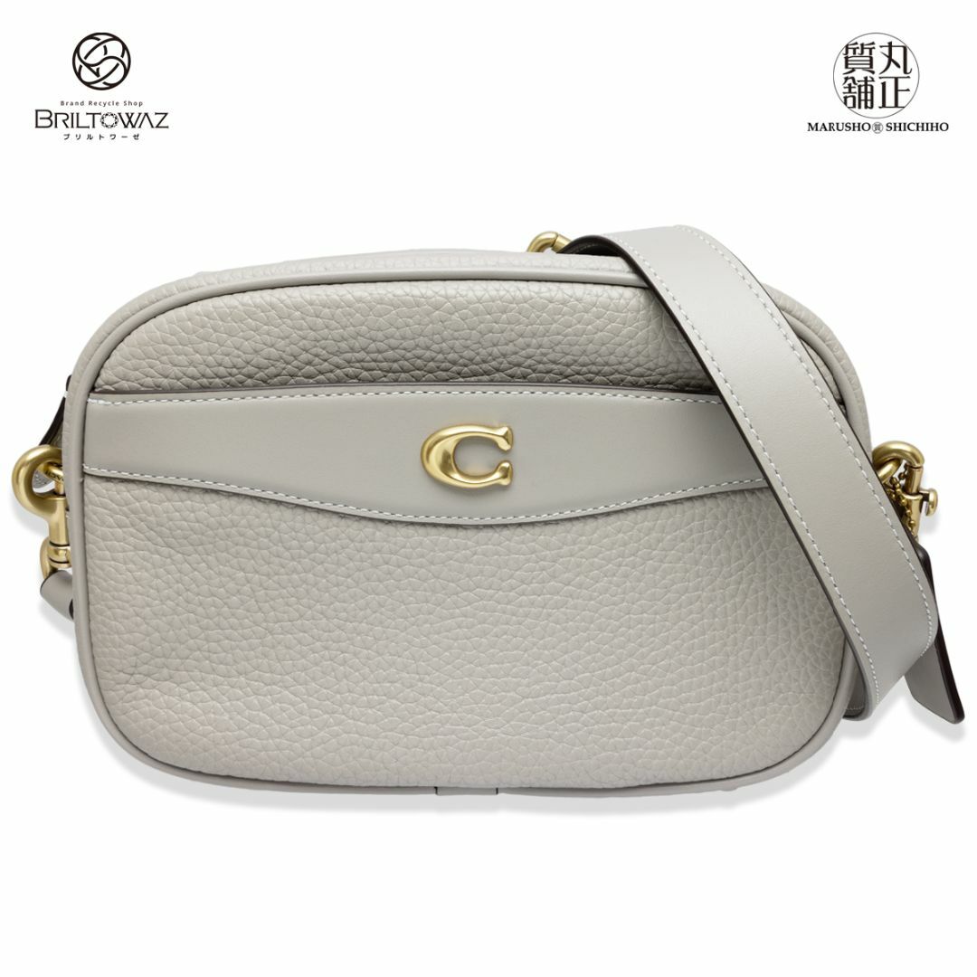 COACH(コーチ)の(SALE)コーチ レザー カメラバッグ 斜め掛け ショルダーバッグ DoveGrey グレー CC386 肩掛け クロスボディ レディース COACH【新品】【未使用】【丸正質舗】【質屋】【ブリルトワーゼ】（M211872h) レディースのバッグ(ショルダーバッグ)の商品写真