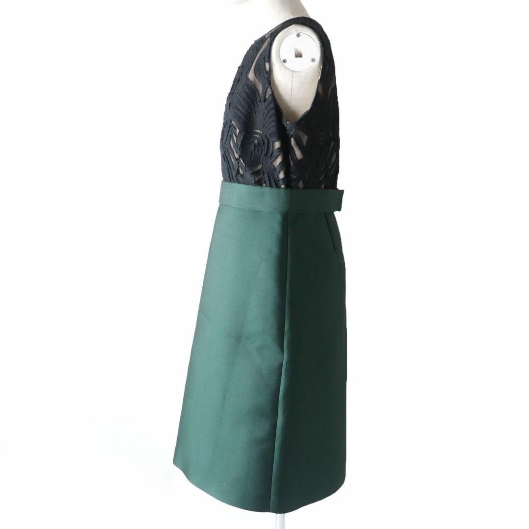 極美品☆正規品 MaxMara マックスマーラ シルク混 ノースリーブ ベルト