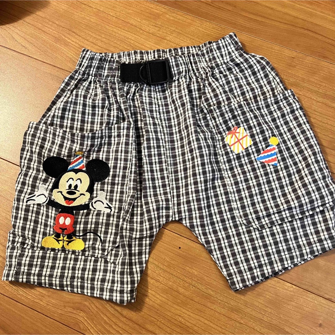 Disney(ディズニー)のバースデイ　ミッキー　ディズニー　100周年パンツ キッズ/ベビー/マタニティのキッズ服男の子用(90cm~)(パンツ/スパッツ)の商品写真