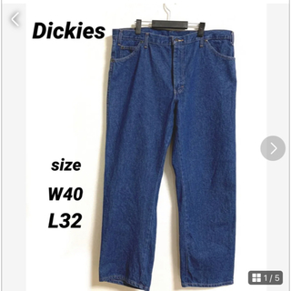 Dickies - USA Dickiesディッキーズ デニムワークパンツ ブルー W32