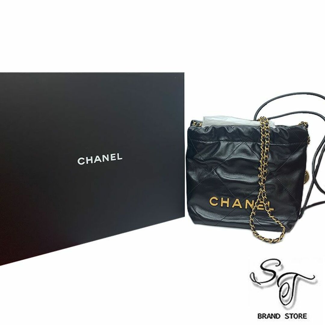 CHANEL - シャネル シャネル22 ミニハンドバッグ シャイニーカーフ